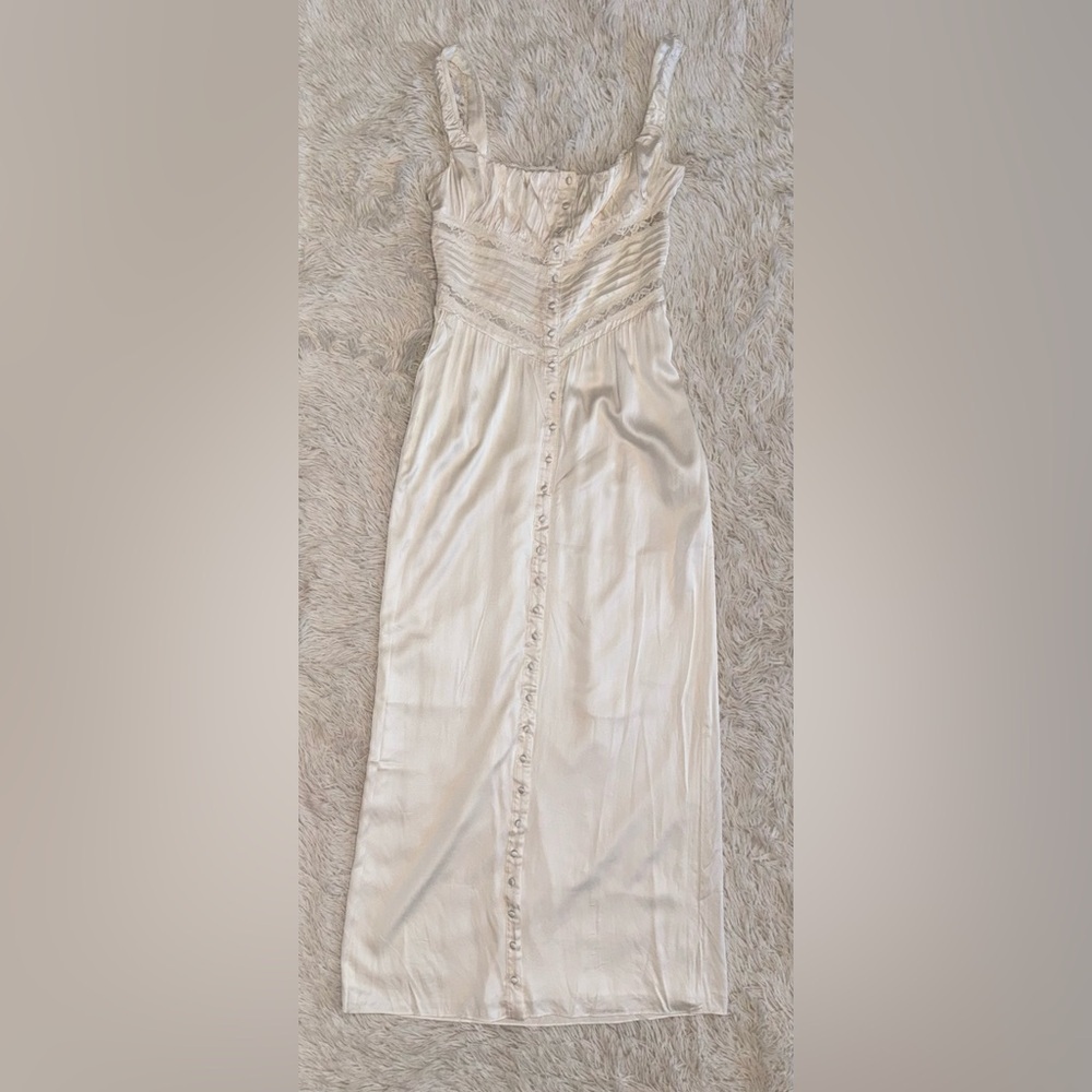 NWOT HOUSE OF CB ILLIANA Silk Blend Maxi Dress sz M - Picture 5 of 11